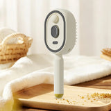 Portable Steam Hair Straightener Brush with Rechargeable Battery