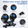 Portable USB Cooling Fan — 360° Adjustable Dual Head | Car & Desktop