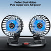 Portable USB Cooling Fan — 360° Adjustable Dual Head | Car & Desktop