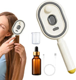 Portable Steam Hair Straightener Brush with Rechargeable Battery