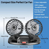 Portable USB Cooling Fan — 360° Adjustable Dual Head | Car & Desktop