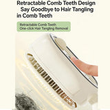 Portable Steam Hair Straightener Brush with Rechargeable Battery