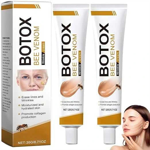 Bee Venom Wrinkle Removal Cream – Anti-Aging Face & Neck Firming Moisturizer for Youthful Skin