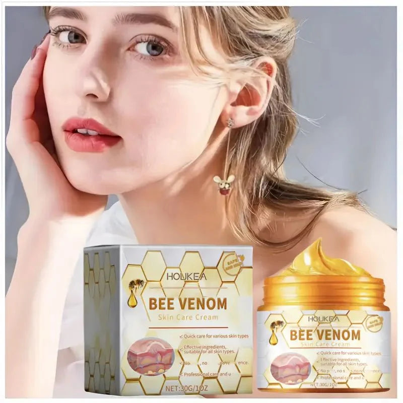 HOUKEA Bee Venom Anti-Aging Face Cream – Wrinkle Reduction & Skin Tightening