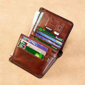 All-in-one Short Money Leather Ultra-thin Men's Wallet