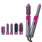5-in-1 Ceramic Air Wrap Styler Hair Dryer Brush – Curling, Straightening, Volumizing & Blow Drying Tool