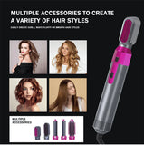 5-in-1 Ceramic Air Wrap Styler Hair Dryer Brush – Curling, Straightening, Volumizing & Blow Drying Tool