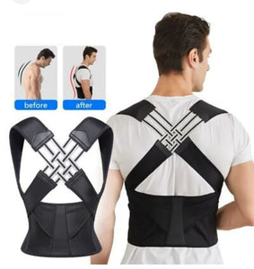 Premium Adjustable Posture Corrector Back Support Belt for Men & Women – Comfortable Shoulder & Spine Alignment