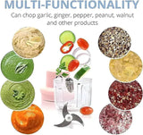 Wireless Electric Chopper – Cordless Battery-Powered Mini Food Chopper, 250ml Portable Vegetable & Nut Cutter for Kitchen